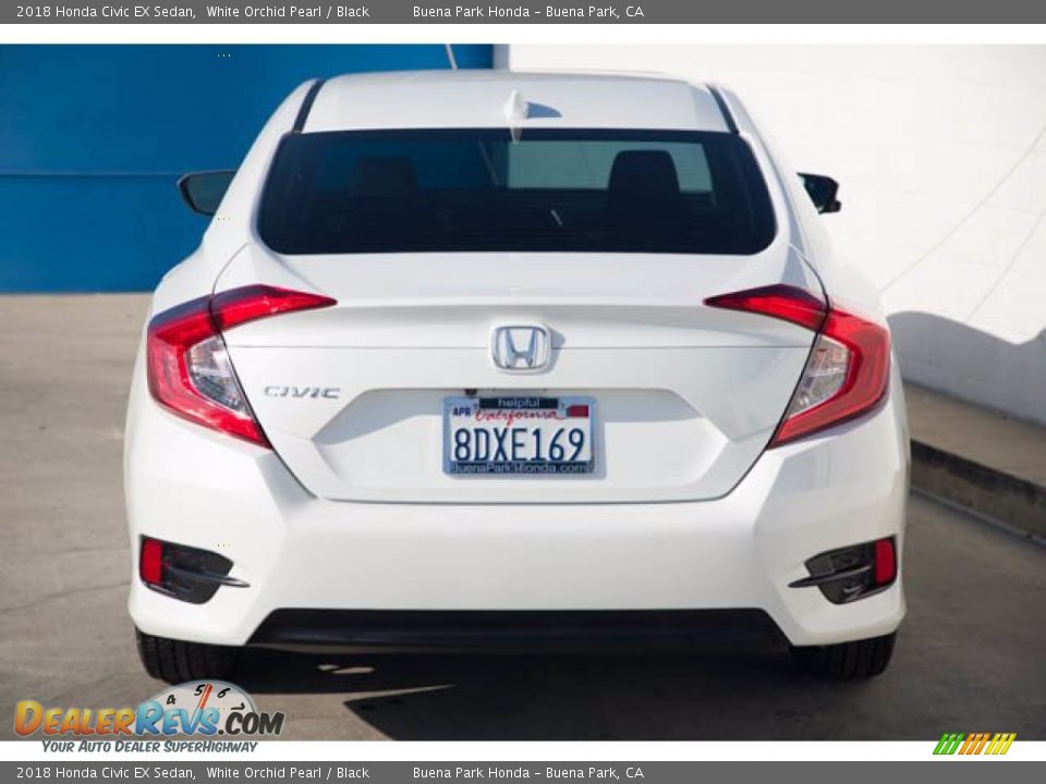 2018 Honda Civic EX Sedan White Orchid Pearl / Black Photo #11