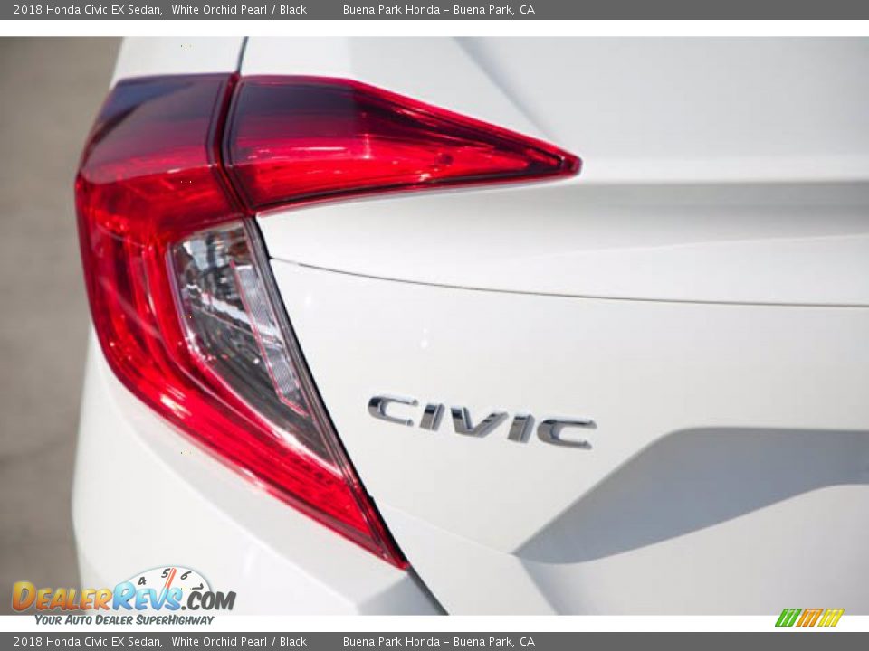 2018 Honda Civic EX Sedan White Orchid Pearl / Black Photo #12