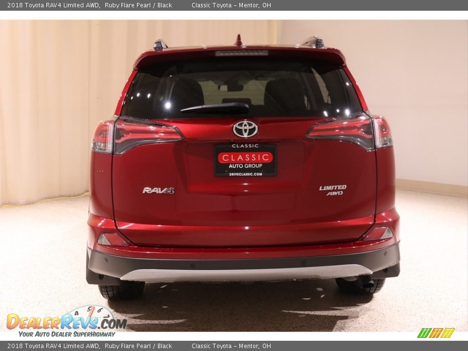 2018 Toyota RAV4 Limited AWD Ruby Flare Pearl / Black Photo #18
