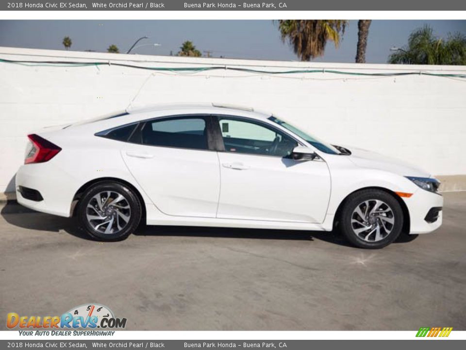 2018 Honda Civic EX Sedan White Orchid Pearl / Black Photo #14