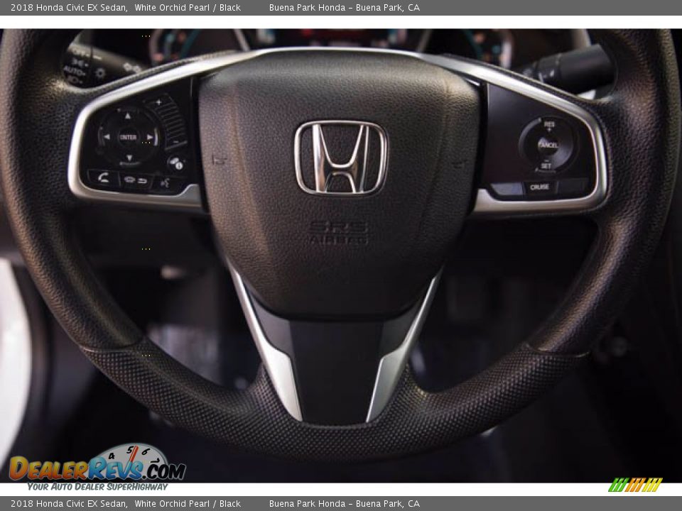 2018 Honda Civic EX Sedan White Orchid Pearl / Black Photo #15