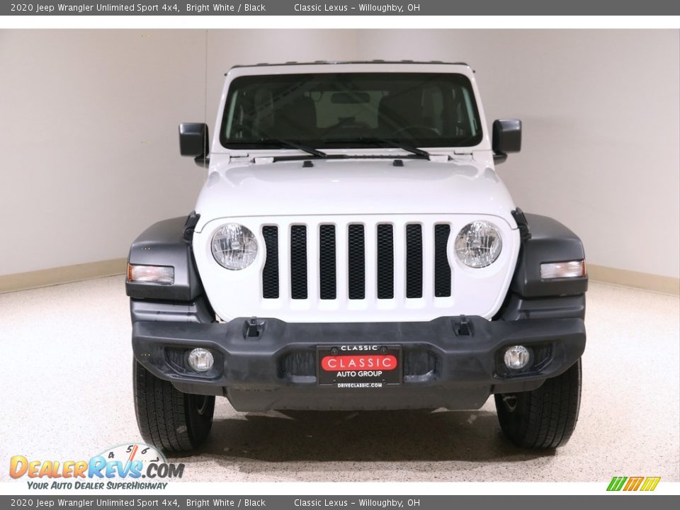 2020 Jeep Wrangler Unlimited Sport 4x4 Bright White / Black Photo #2