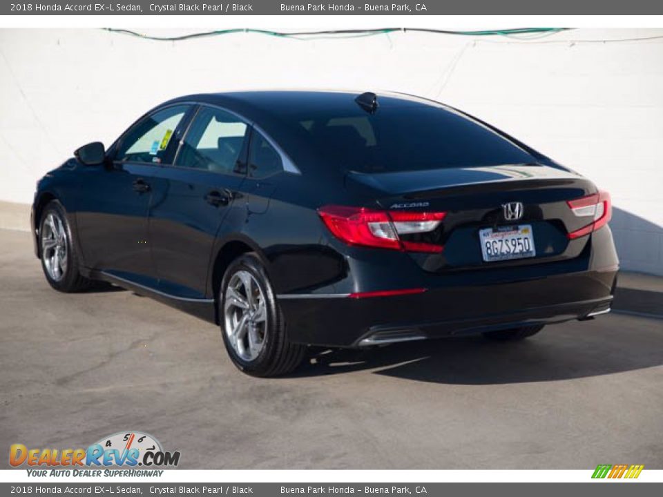 2018 Honda Accord EX-L Sedan Crystal Black Pearl / Black Photo #2