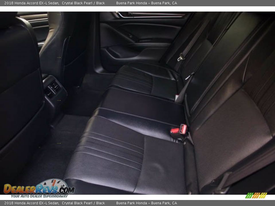 2018 Honda Accord EX-L Sedan Crystal Black Pearl / Black Photo #4