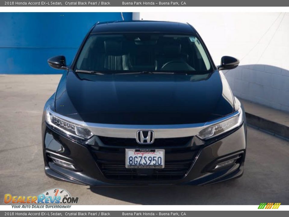 2018 Honda Accord EX-L Sedan Crystal Black Pearl / Black Photo #7