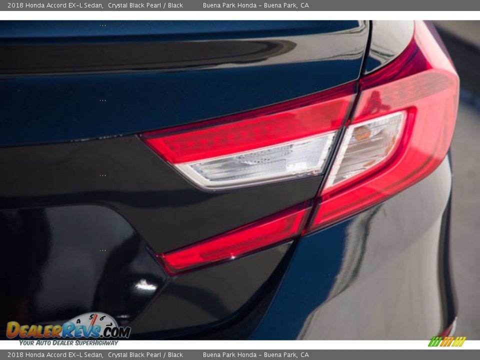 2018 Honda Accord EX-L Sedan Crystal Black Pearl / Black Photo #11