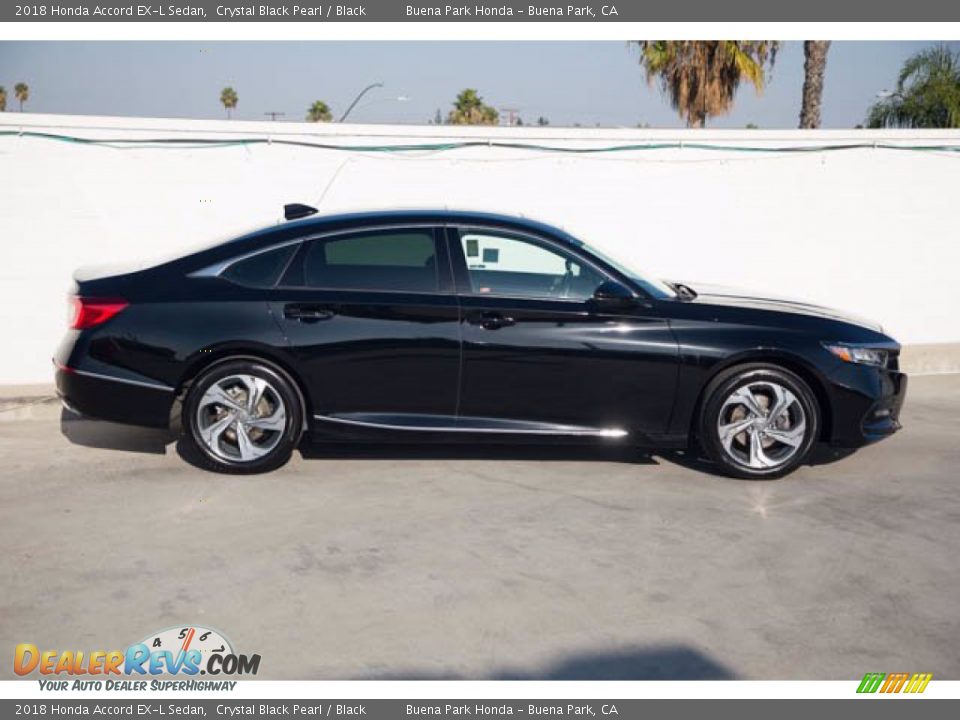 2018 Honda Accord EX-L Sedan Crystal Black Pearl / Black Photo #12