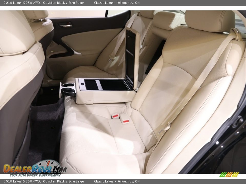 2010 Lexus IS 250 AWD Obsidian Black / Ecru Beige Photo #20