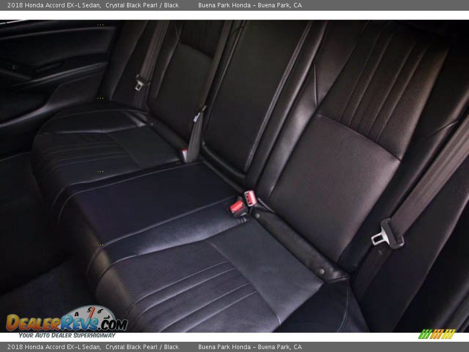 2018 Honda Accord EX-L Sedan Crystal Black Pearl / Black Photo #19