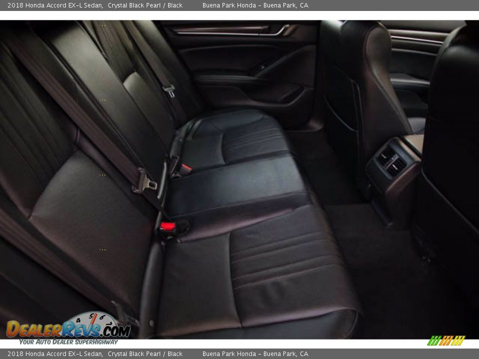 2018 Honda Accord EX-L Sedan Crystal Black Pearl / Black Photo #21