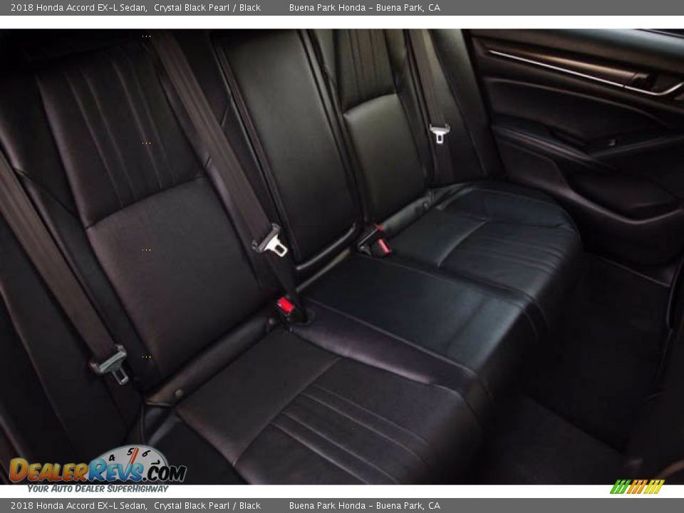2018 Honda Accord EX-L Sedan Crystal Black Pearl / Black Photo #22