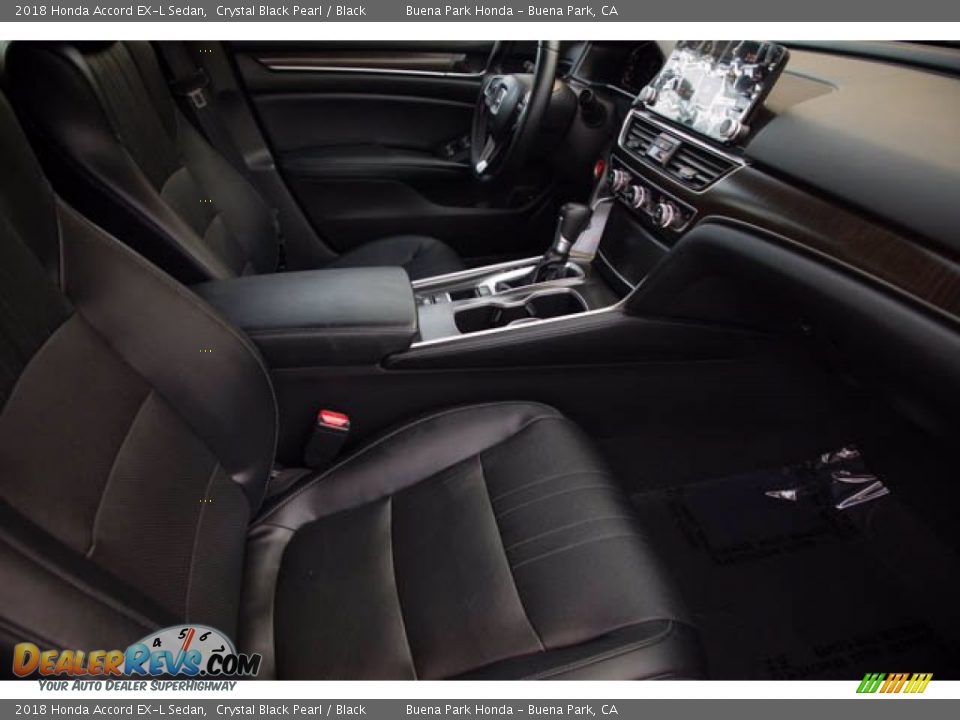 2018 Honda Accord EX-L Sedan Crystal Black Pearl / Black Photo #23