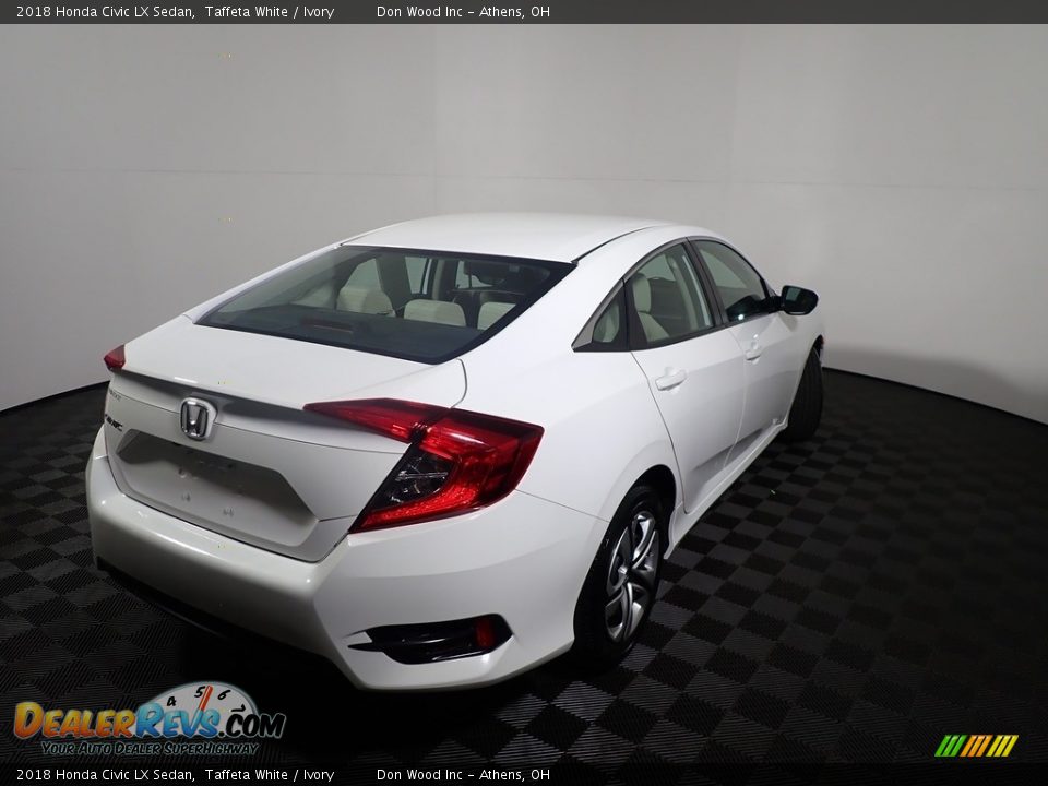 2018 Honda Civic LX Sedan Taffeta White / Ivory Photo #5