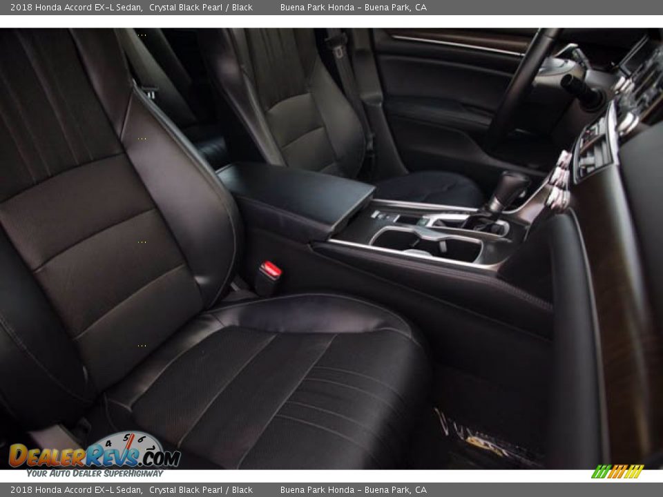 2018 Honda Accord EX-L Sedan Crystal Black Pearl / Black Photo #24