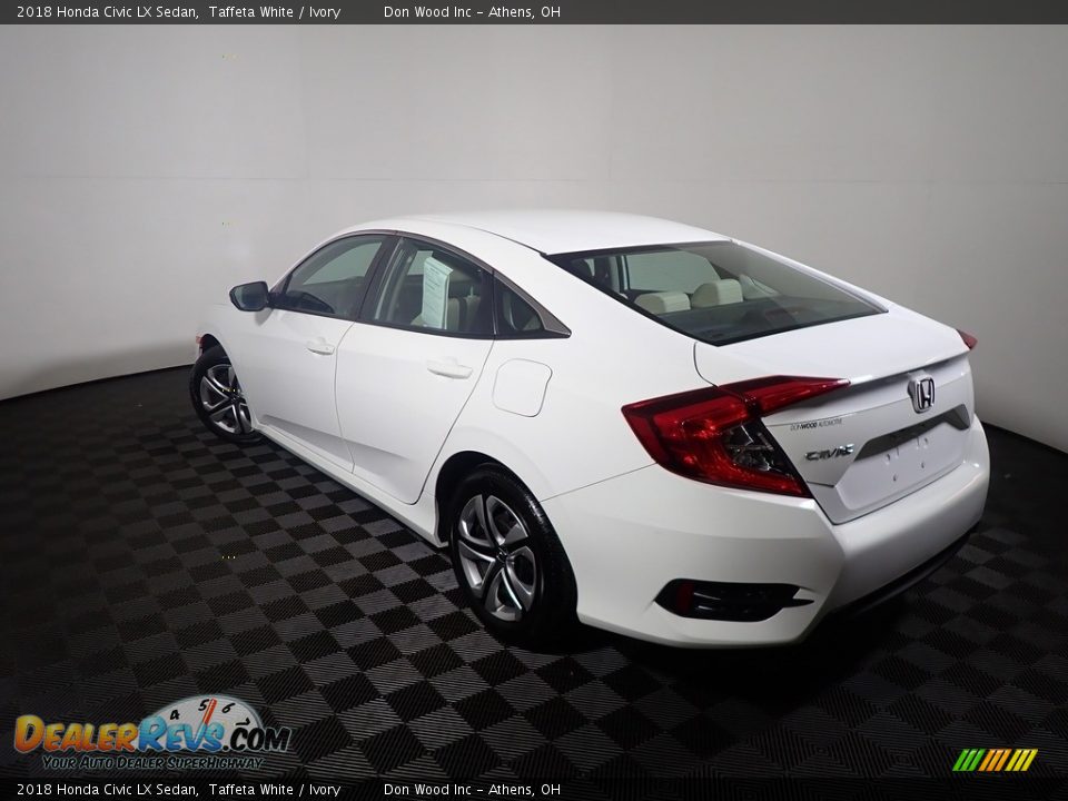 2018 Honda Civic LX Sedan Taffeta White / Ivory Photo #6