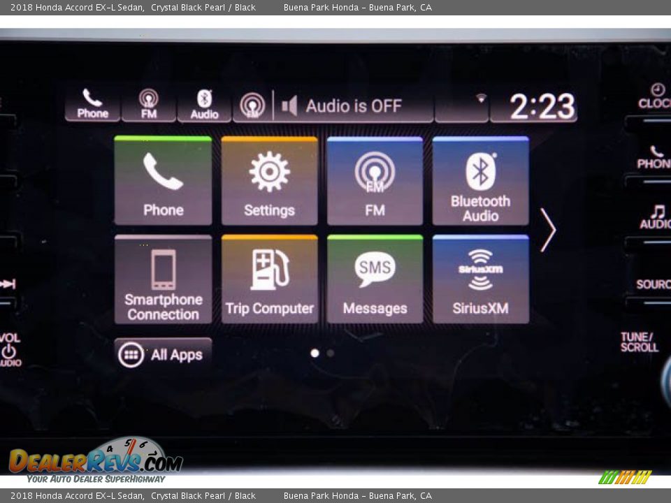 2018 Honda Accord EX-L Sedan Crystal Black Pearl / Black Photo #25