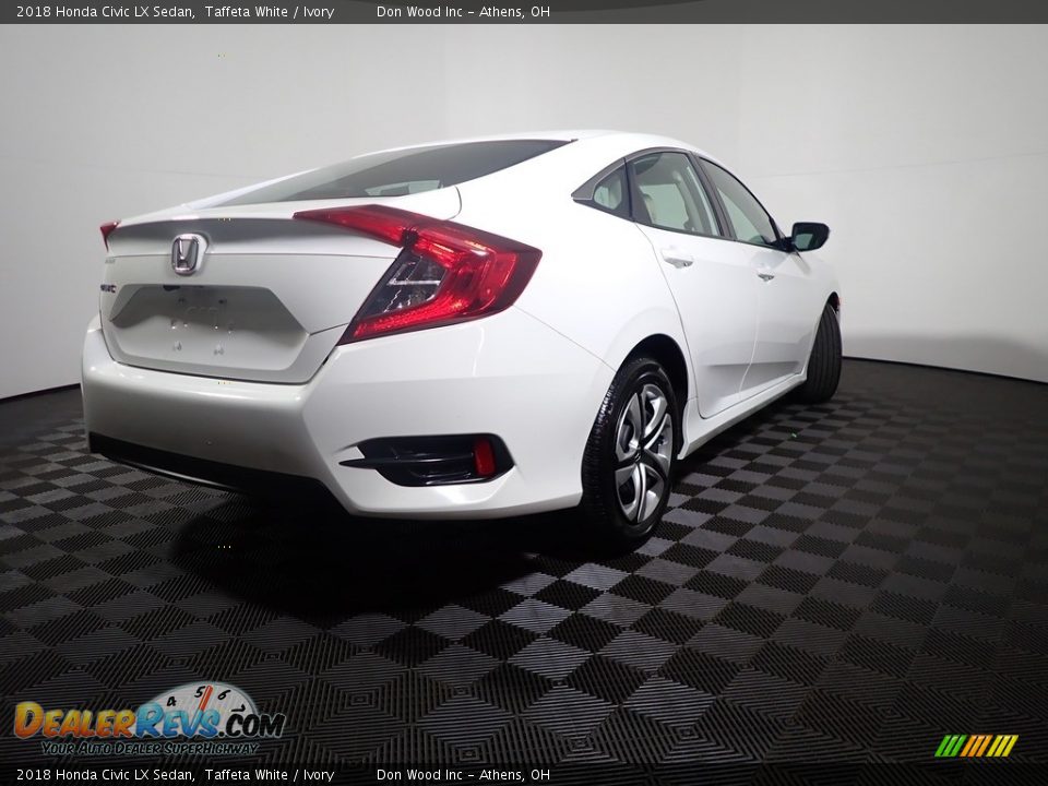 2018 Honda Civic LX Sedan Taffeta White / Ivory Photo #8