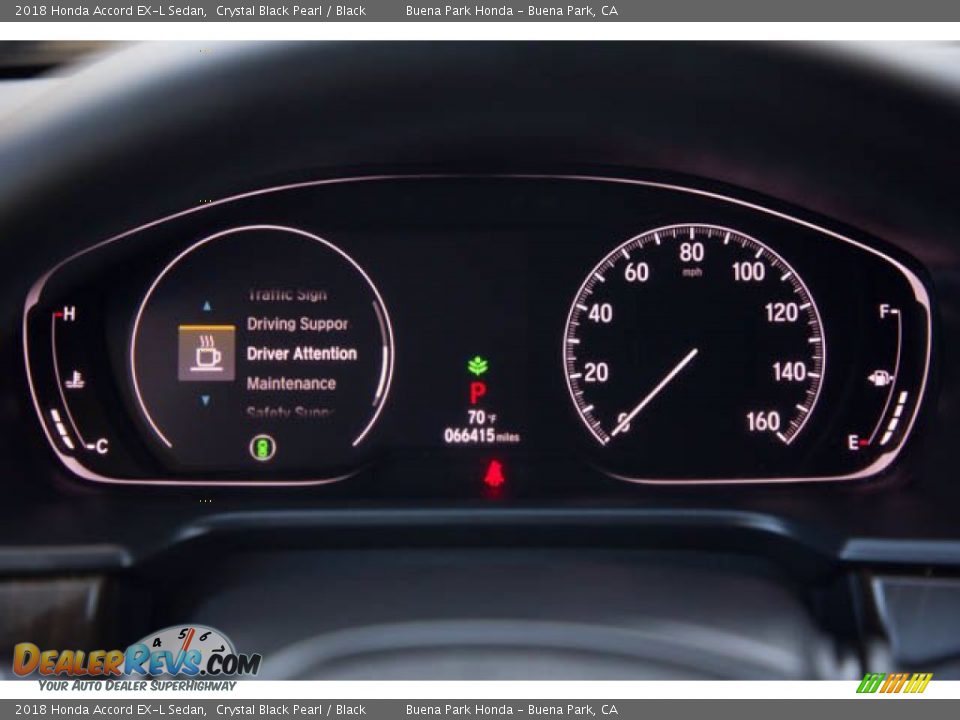2018 Honda Accord EX-L Sedan Crystal Black Pearl / Black Photo #27