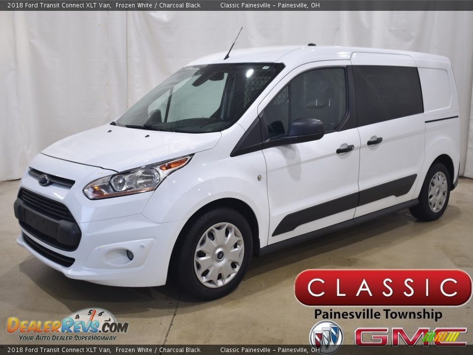 2018 Ford Transit Connect XLT Van Frozen White / Charcoal Black Photo #1