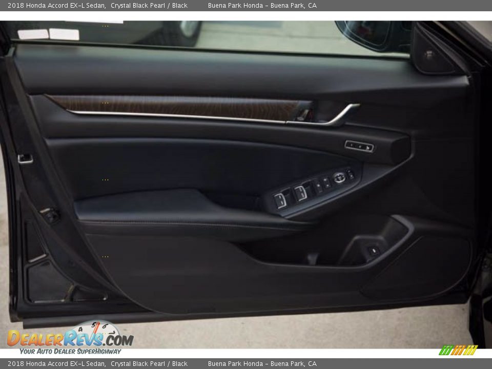 2018 Honda Accord EX-L Sedan Crystal Black Pearl / Black Photo #28