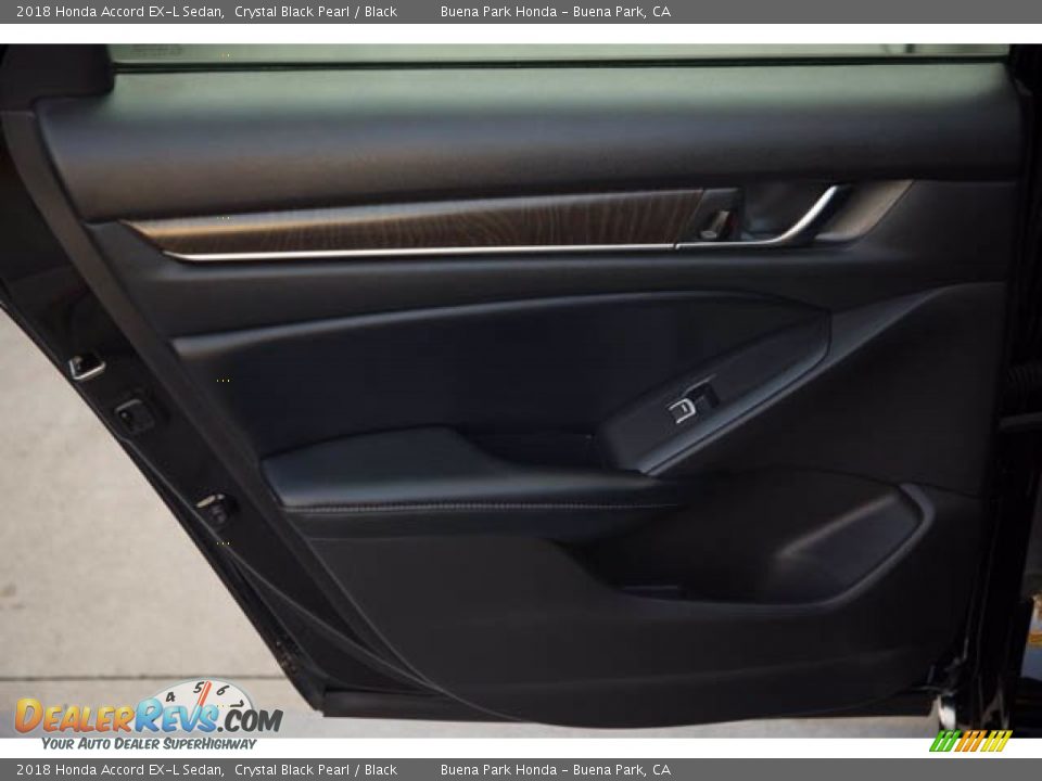 2018 Honda Accord EX-L Sedan Crystal Black Pearl / Black Photo #30