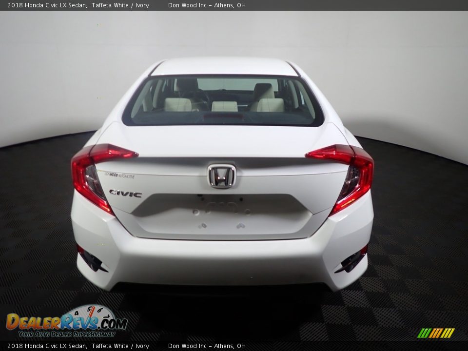 2018 Honda Civic LX Sedan Taffeta White / Ivory Photo #11