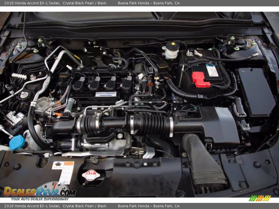 2018 Honda Accord EX-L Sedan Crystal Black Pearl / Black Photo #33