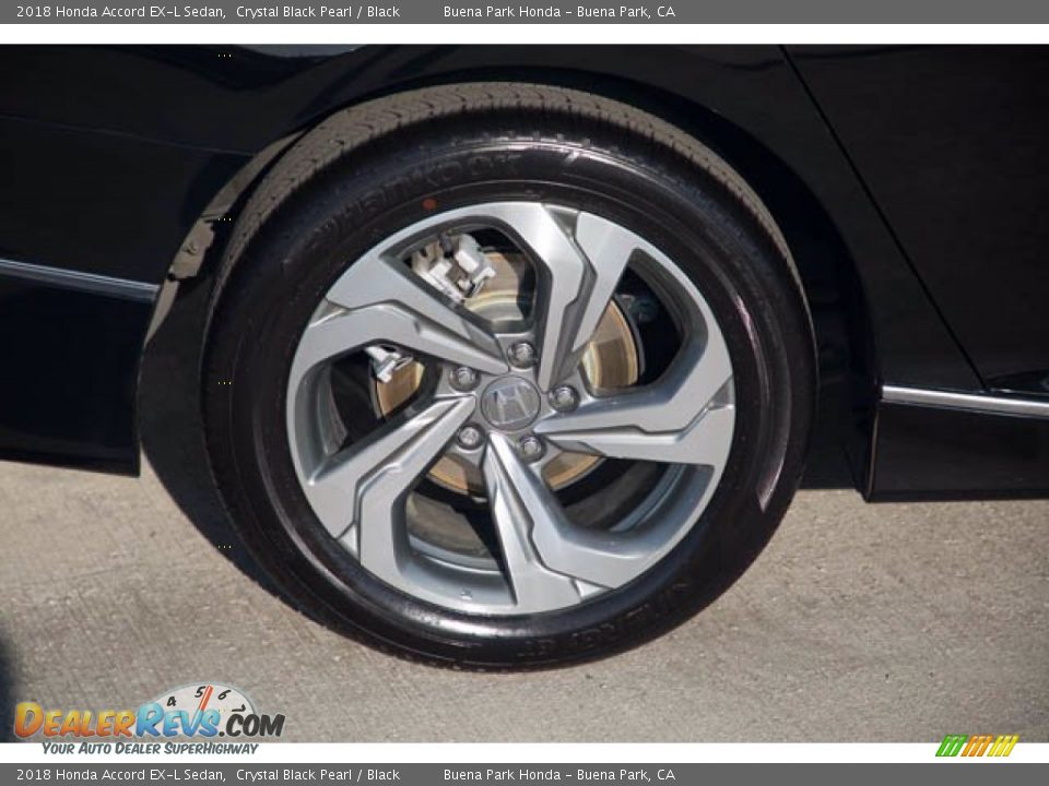 2018 Honda Accord EX-L Sedan Crystal Black Pearl / Black Photo #34