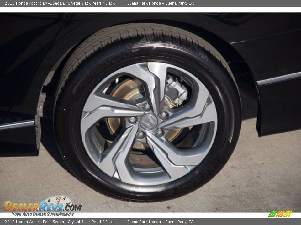 2018 Honda Accord EX-L Sedan Crystal Black Pearl / Black Photo #36