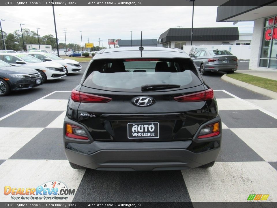 2018 Hyundai Kona SE Ultra Black / Black Photo #4