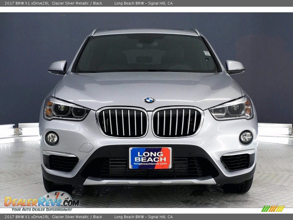 2017 BMW X1 xDrive28i Glacier Silver Metallic / Black Photo #2