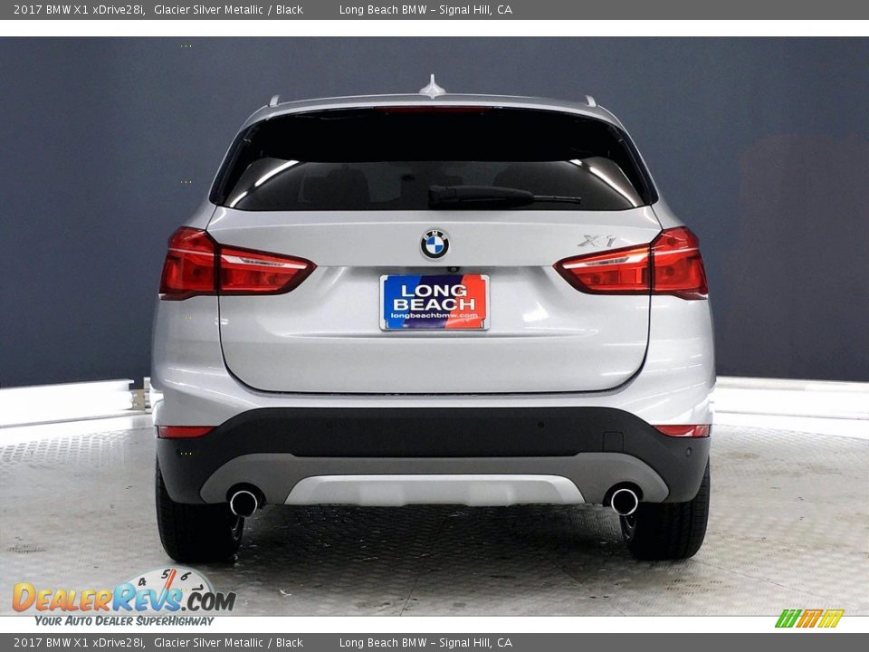 2017 BMW X1 xDrive28i Glacier Silver Metallic / Black Photo #3