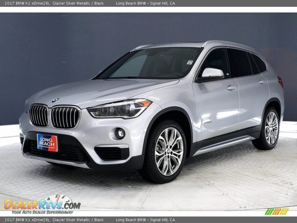 2017 BMW X1 xDrive28i Glacier Silver Metallic / Black Photo #12