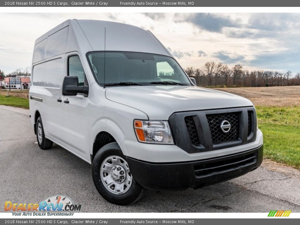 2018 Nissan NV 2500 HD S Cargo Glacier White / Gray Photo #1