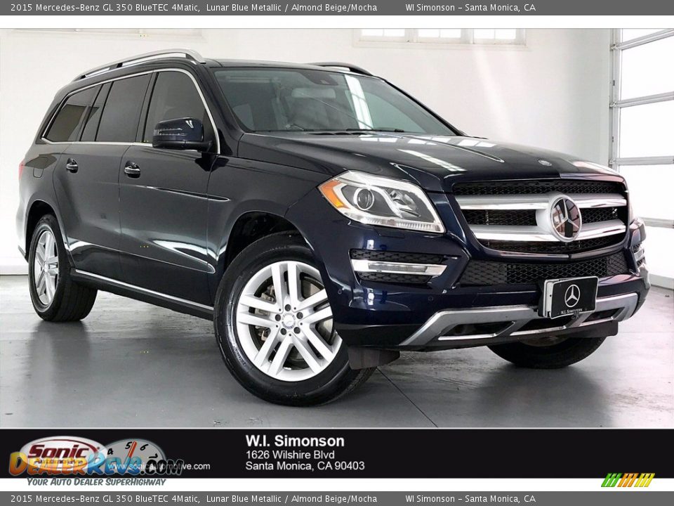 2015 Mercedes-Benz GL 350 BlueTEC 4Matic Lunar Blue Metallic / Almond Beige/Mocha Photo #1