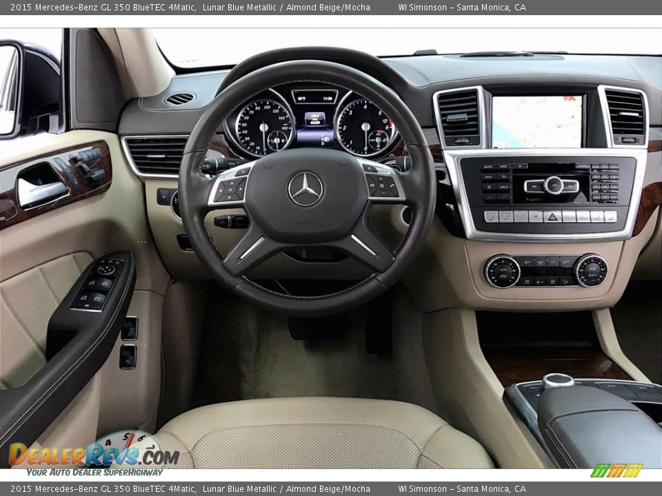 2015 Mercedes-Benz GL 350 BlueTEC 4Matic Lunar Blue Metallic / Almond Beige/Mocha Photo #4