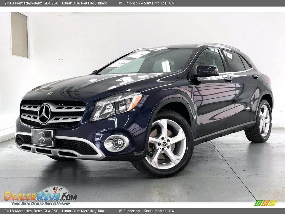 2018 Mercedes-Benz GLA 250 Lunar Blue Metallic / Black Photo #12