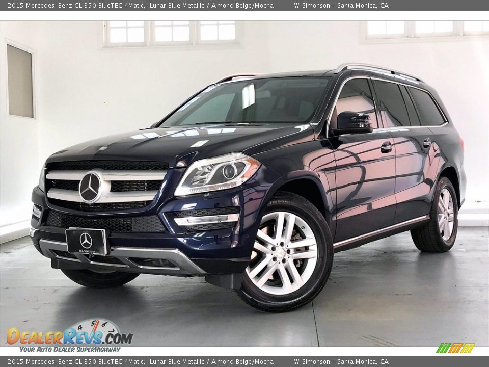 2015 Mercedes-Benz GL 350 BlueTEC 4Matic Lunar Blue Metallic / Almond Beige/Mocha Photo #12