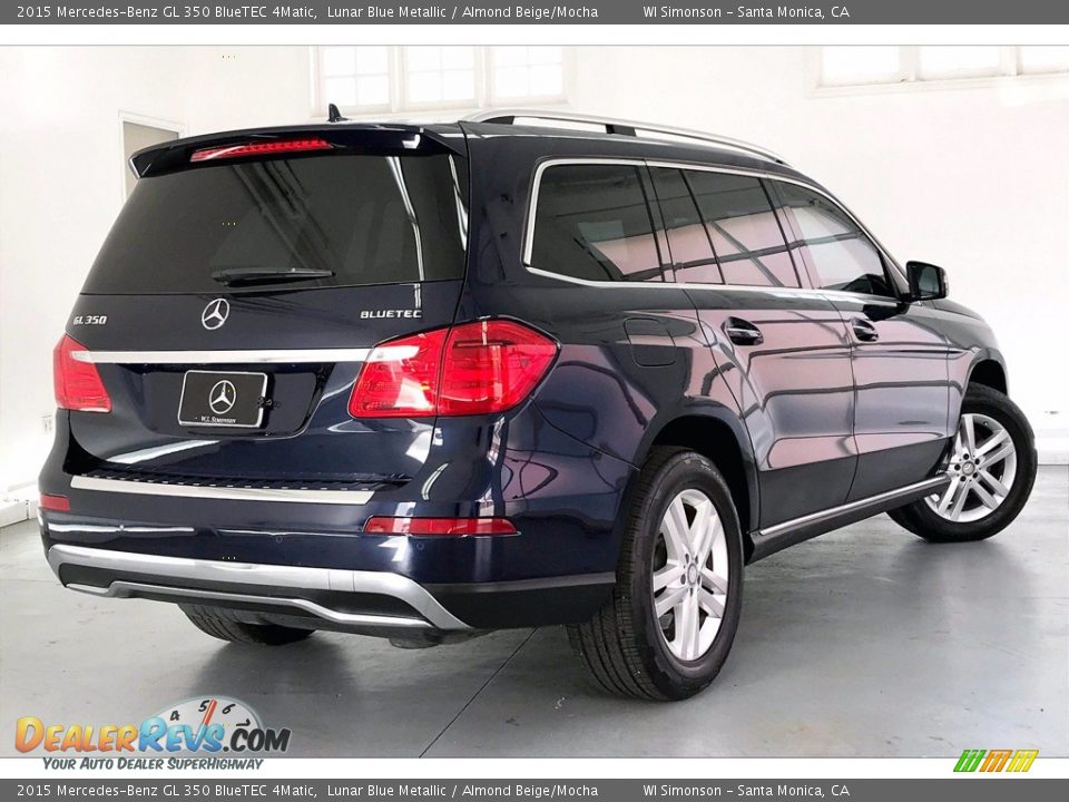 2015 Mercedes-Benz GL 350 BlueTEC 4Matic Lunar Blue Metallic / Almond Beige/Mocha Photo #13