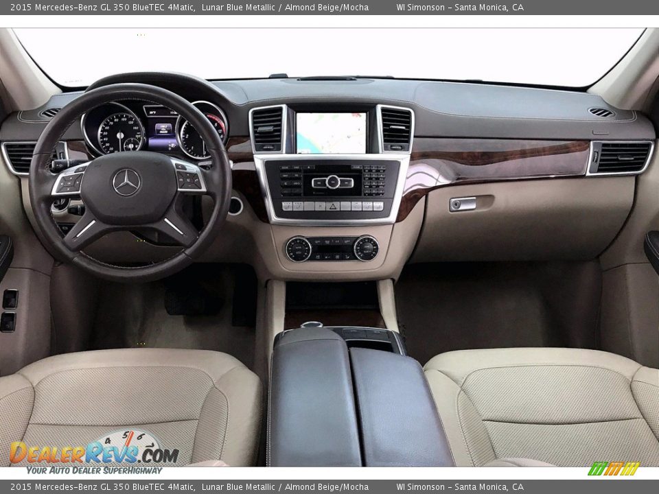 2015 Mercedes-Benz GL 350 BlueTEC 4Matic Lunar Blue Metallic / Almond Beige/Mocha Photo #15