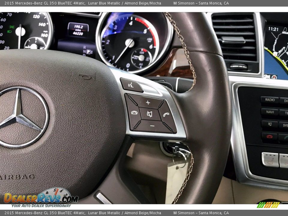 2015 Mercedes-Benz GL 350 BlueTEC 4Matic Lunar Blue Metallic / Almond Beige/Mocha Photo #22