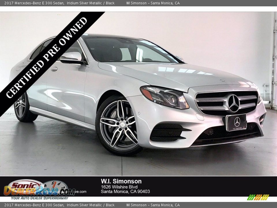 2017 Mercedes-Benz E 300 Sedan Iridium Silver Metallic / Black Photo #1