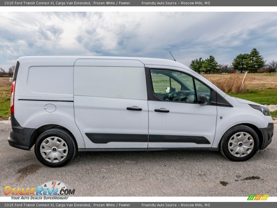 2016 Ford Transit Connect XL Cargo Van Extended Frozen White / Pewter Photo #3
