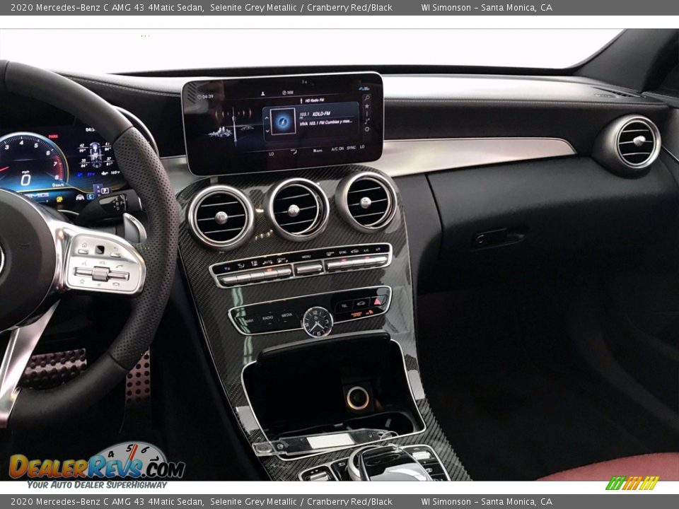 2020 Mercedes-Benz C AMG 43 4Matic Sedan Selenite Grey Metallic / Cranberry Red/Black Photo #6