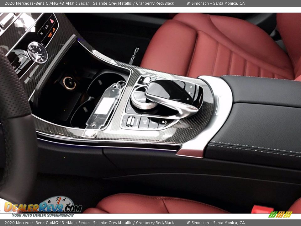 2020 Mercedes-Benz C AMG 43 4Matic Sedan Selenite Grey Metallic / Cranberry Red/Black Photo #7