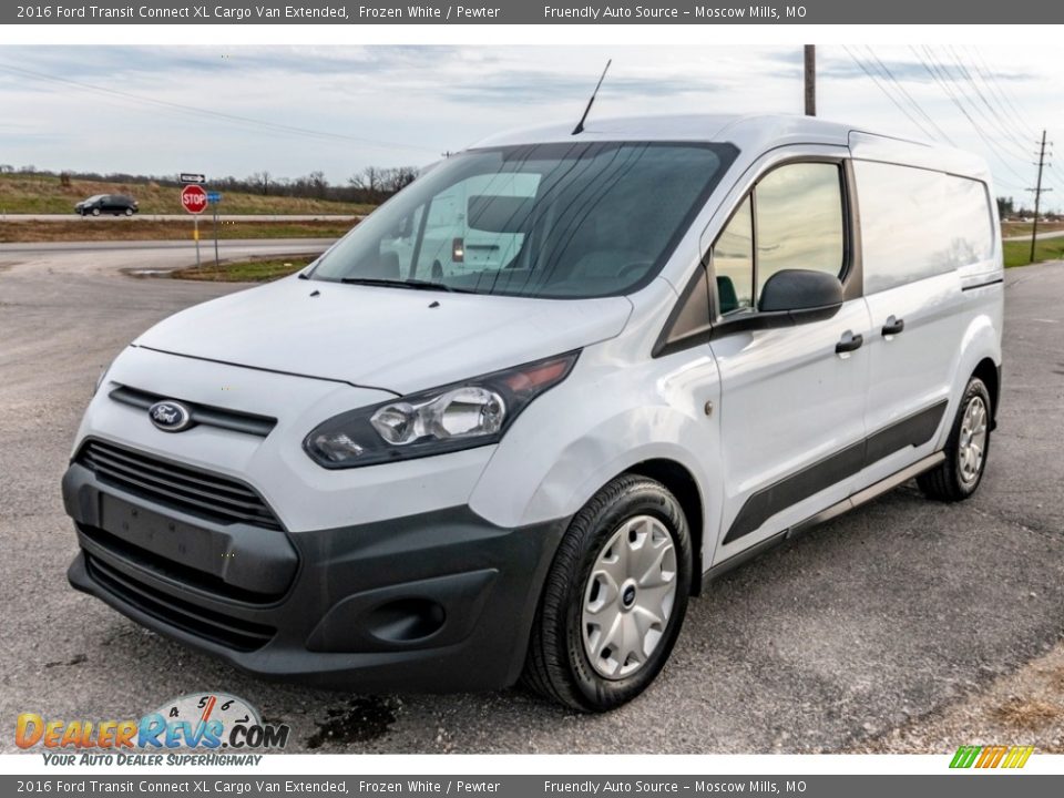 2016 Ford Transit Connect XL Cargo Van Extended Frozen White / Pewter Photo #8