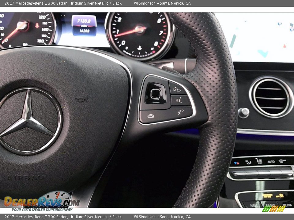 2017 Mercedes-Benz E 300 Sedan Iridium Silver Metallic / Black Photo #22