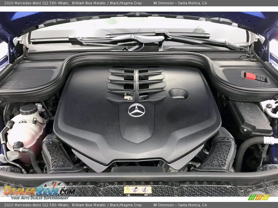 2020 Mercedes-Benz GLS 580 4Matic Brilliant Blue Metallic / Black/Magma Gray Photo #8