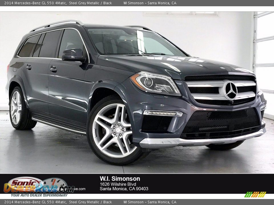 2014 Mercedes-Benz GL 550 4Matic Steel Grey Metallic / Black Photo #1