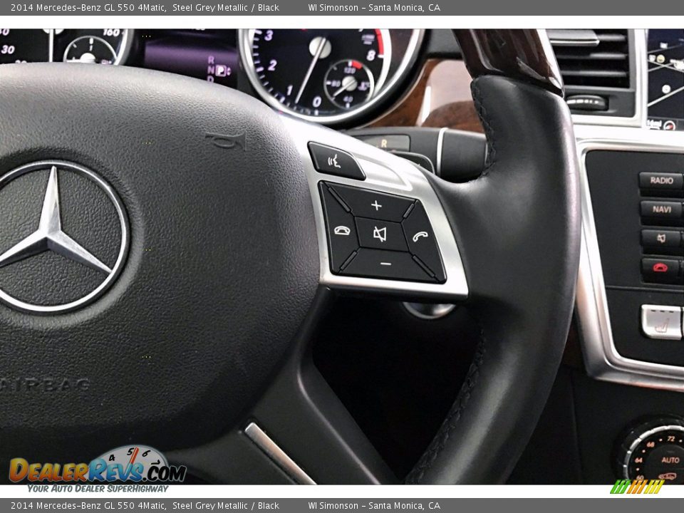 2014 Mercedes-Benz GL 550 4Matic Steel Grey Metallic / Black Photo #22